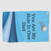 Un cadeau pour papa : Meilleur papa Golf Serviette (Horizontal)