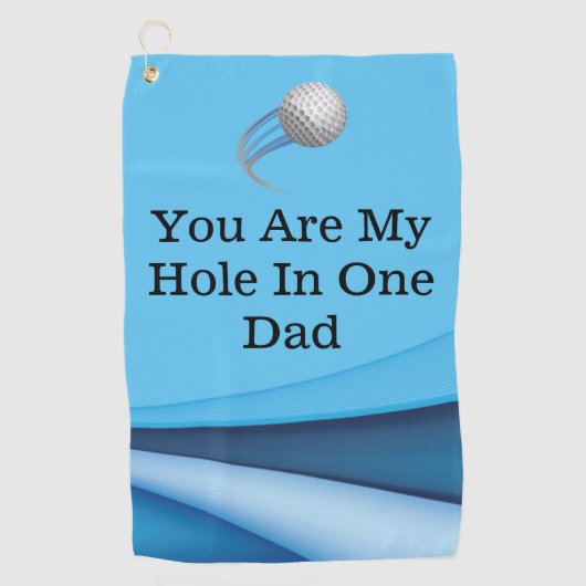 Un cadeau pour papa : Meilleur papa Golf Serviette (Devant)