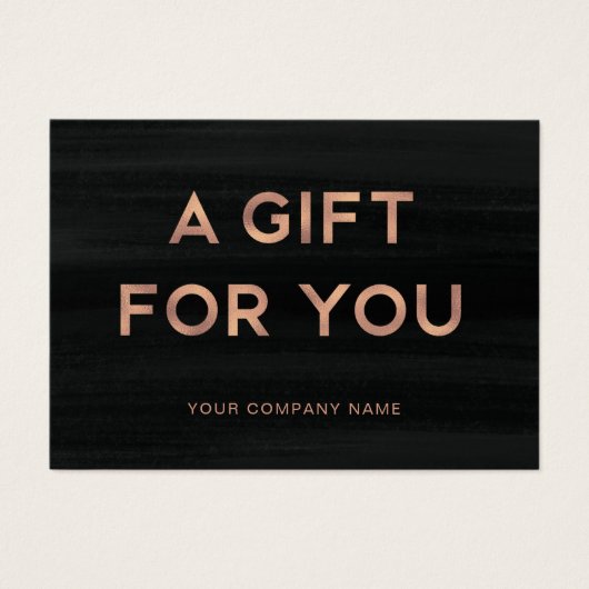 Un cadeau pour vous | Certificat cadeau Rose Gold  (Devant)