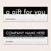 un cadeau pour vous (montant vierge) (Devant & derrière)