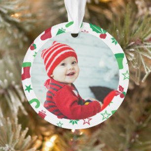 Un cadre photo personnalisé Premier Noël du bébé