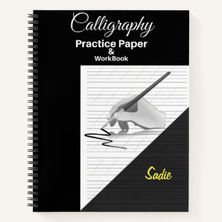 Un cahier de calligraphie et d'écriture manuscrite