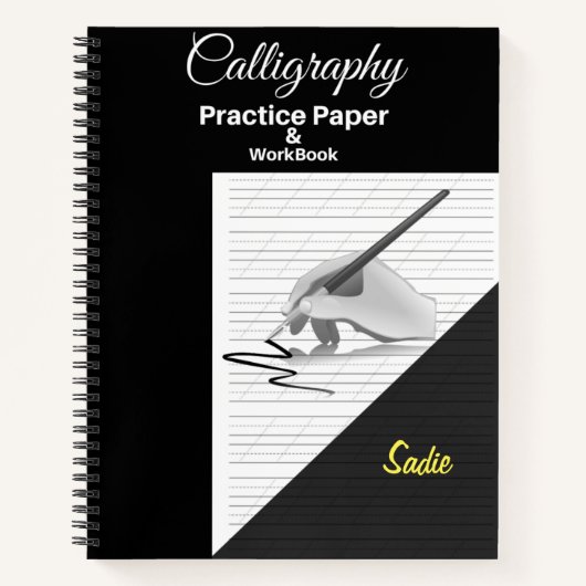 Un cahier de calligraphie et d'écriture manuscrite (Devant)