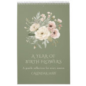 Un calendrier annuel de fleurs de naissance (Protection)