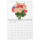Un calendrier de bouquet délicat (Jan 2027)