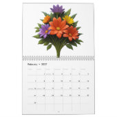 Un calendrier de bouquet délicat (Feb 2027)