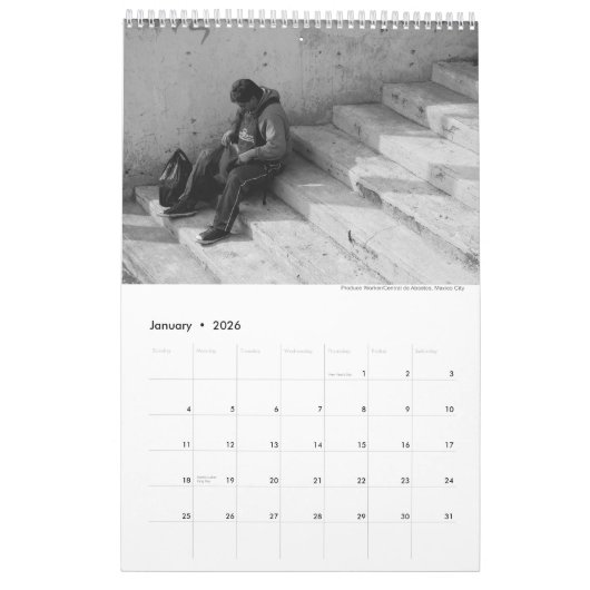 Un calendrier exceptionnel - B&W Mexico City Photo (Jan 2026)