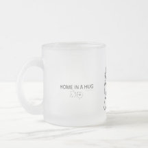 Un câlin est un chez-soi - Mug en verre givré - Re