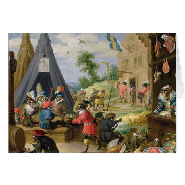 Un campement de singe (Devant horizontal)