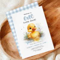 Un Canard chanceux Première Invitation d'anniversa