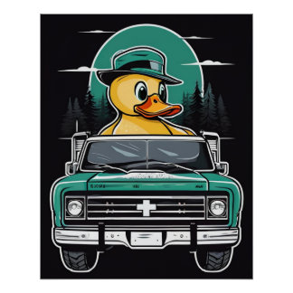 Un Canard Dans Une Affiche De Camion