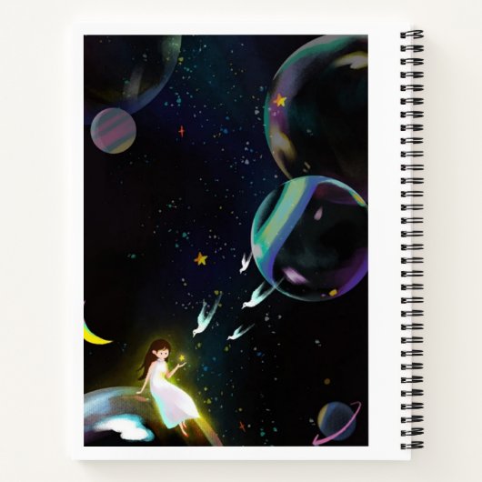 Un carnet - avec design Unicorn (Dos)