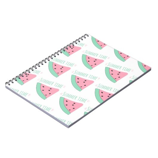 Un carnet avec inscription et pastèque (Côté gauche)