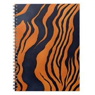 Un Carnet gras avec des rayures de tigre frappante