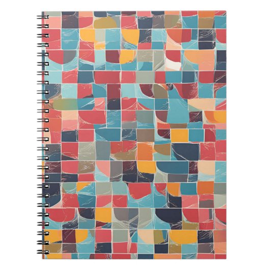 Un Carnet moderne au design de mosaïque dynamique (Devant)