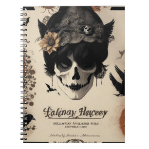 Un Carnet pour les amateurs d'Halloween Crow et Sk