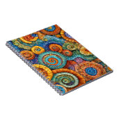Un Carnet vibrant avec design de mosaïque spirale (Côté Droit)
