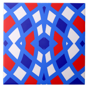 Un carreau de céramique classique à motif multicol