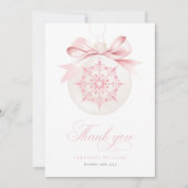 Un Carte de remerciements de Baby shower de fille  (Devant)