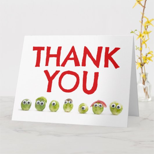 Un carte de remerciements unique et amusant pour l (Fleur jaune)