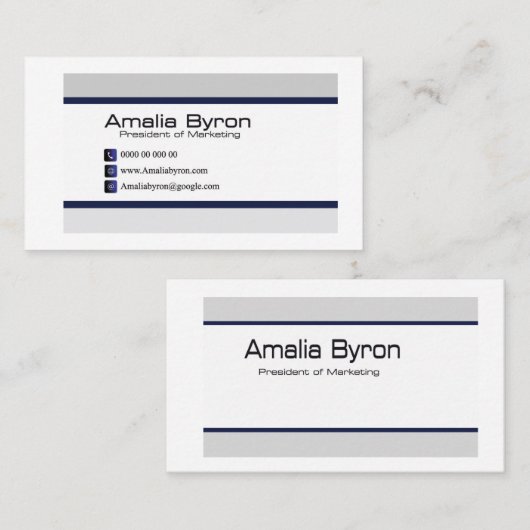 Un carte de visite. (Devant / Derrière)