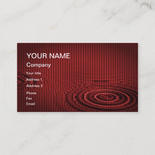 Un carte de visite abstrait à customiser (Devant)