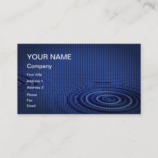 Un carte de visite abstrait à customiser (Devant)