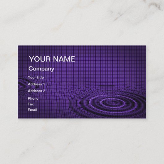 Un carte de visite abstrait à customiser (Devant)