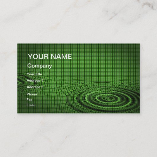 Un carte de visite abstrait pour que vous (Devant)