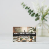 Un Carte de visite de bien-être dynamique, dynamis (Debout devant)