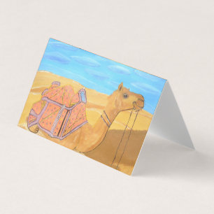 Un carte de visite de chameau plié