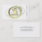 Un carte de visite de logo du cool 3D DJ (Devant / Derrière)