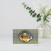 Un carte de visite de logo du cool 3D DJ (Debout devant)