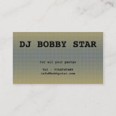 Un carte de visite de logo du cool 3D DJ (Dos)