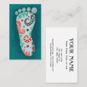 Un Carte de visite de pieds chic (Devant / Derrière)