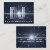 Un carte de visite de spacewarp du DJ de cool (Devant / Derrière)