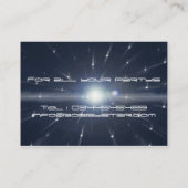 Un carte de visite de spacewarp du DJ de cool (Dos)