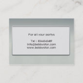 Un carte de visite d'initiales du DJ de cool (Dos)