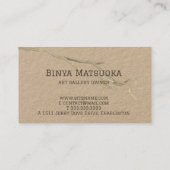 Un Carte de visite élégant et tonique (Dos)