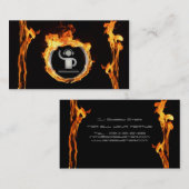 Un carte de visite flamboyant frais du DJ (Devant / Derrière)