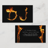 Un carte de visite flamboyant frais du DJ (Devant / Derrière)