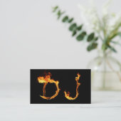 Un carte de visite flamboyant frais du DJ (Debout devant)