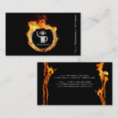 Un carte de visite flamboyant frais du DJ (Devant / Derrière)