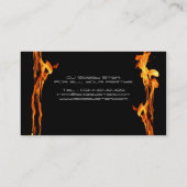 Un carte de visite flamboyant frais du DJ (Dos)