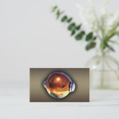 Un carte de visite frais de logo de l'or 3D DJ (Debout devant)