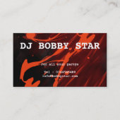 Un carte de visite frais d'icône du DJ 3d (Dos)