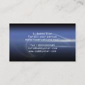 Un carte de visite moderne de laser de bleu de (Dos)