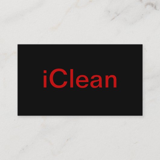 Un carte de visite plus propre (Devant)