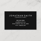 Un carte de visite professionnel simple et moderne (Dos)