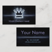 Un carte de visite rougeoyant frais de l'espace de (Devant / Derrière)